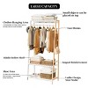 Artloge 3 Tier Heavy Duty Bamboo Coat Rack with Shoe Storage Garment Organizer for Entryway Living Room Closet - 4 of 4