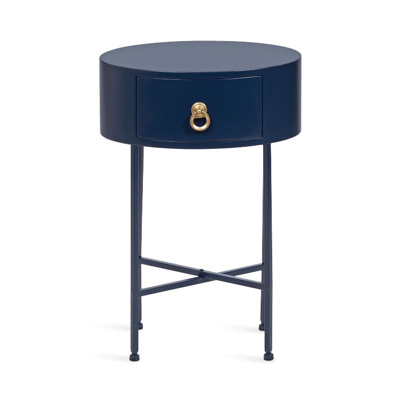 Kate and Laurel Decklyn Glam Oval Side Table, 5 of 12