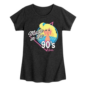 Girls' - Barbie - Made in the 90's Fitted Short Sleeve Graphic T-Shirt - 1 of 4