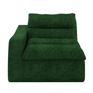 Vynxaria Bean Bag Seats - Green Modern Floor Lounge Sofa with Left Armrest - 1 of 4