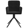 vidaXL Swivel Dining Chairs 2 pcs Black Velvet - 4 of 4