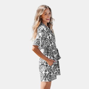 Women's Elegant Collared Wide-Leg Romper with Pockets – Cupshe - 1 of 4