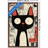 Trends International Andreas Magnusson - Surprised Cat Framed Wall Poster Prints - 3 of 4