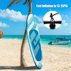 Costway 11ft Inflatable Stand Up Paddle Board 6'' Thick W/ Aluminum Paddle Leash Backpack - 2 of 4
