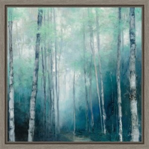 Amanti Art To the Woods (Trees) by Wild Apple Canvas Wall Art Print Framed 16 x 16-in. - 1 of 4