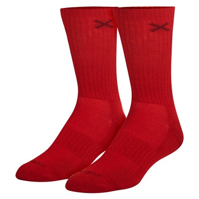 Basix Solid Heather Color Crew Socks for Men & Women, Assorted