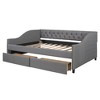 Full Size Upholstered Daybed with Two Drawers - 4 of 4