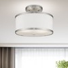 Livex Lighting Park Ridge 2 - Light Semi-Flush Mount in  Brushed Nickel - 3 of 4