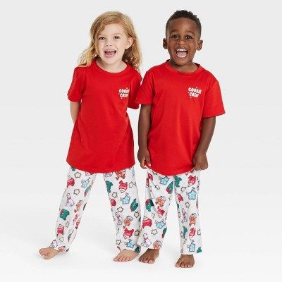 Image of Toddler Holiday Treats Print Microfleece Holiday Matching Family Pajama Pants - Wondershop™ White 2T