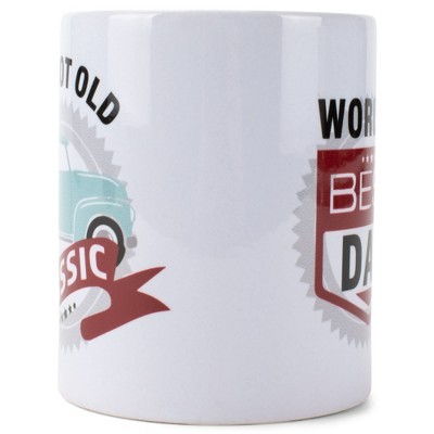 Elanze Designs Not Old Classic World's Best Dad White 11 Ounce Stoneware Coffee Mug