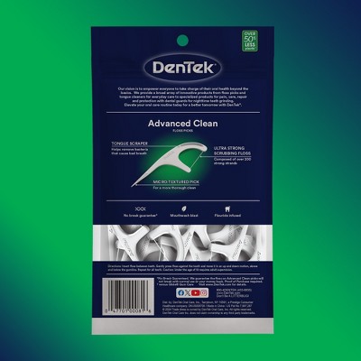 DenTek Advanced Clean Floss Picks for Tight Teeth - Mouthwash Mint, 10 of 12