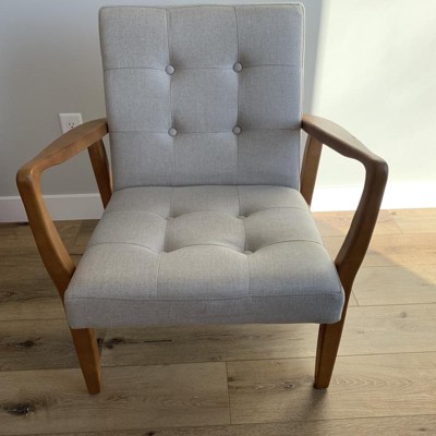  Christopher Knight Home Brayden Fabric Club Chair, Grey : Home  & Kitchen