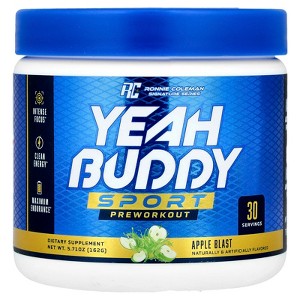 Ronnie Coleman Signature Series, Yeah Buddy Sport, Preworkout, Apple Blast, 5.71 oz (162 g) - 1 of 3
