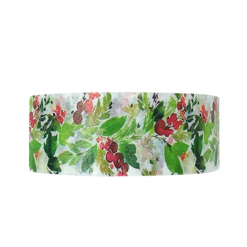 Wrapables Washi Masking Tape, Holly Leaves & Berries - image 1 of 3