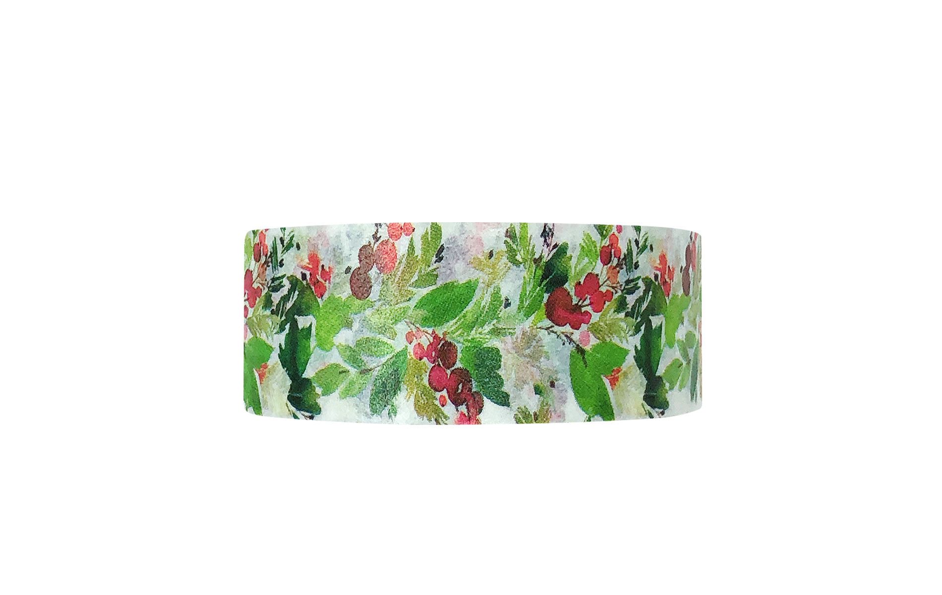 Wrapables Washi Masking Tape, Holly Leaves & Berries
