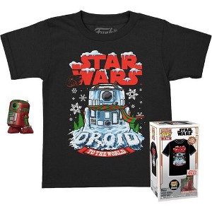 Funko - FUNKO POCKET POP! & TEE: Star Wars - Holiday R2D2 (MT) - XL - 1 of 4