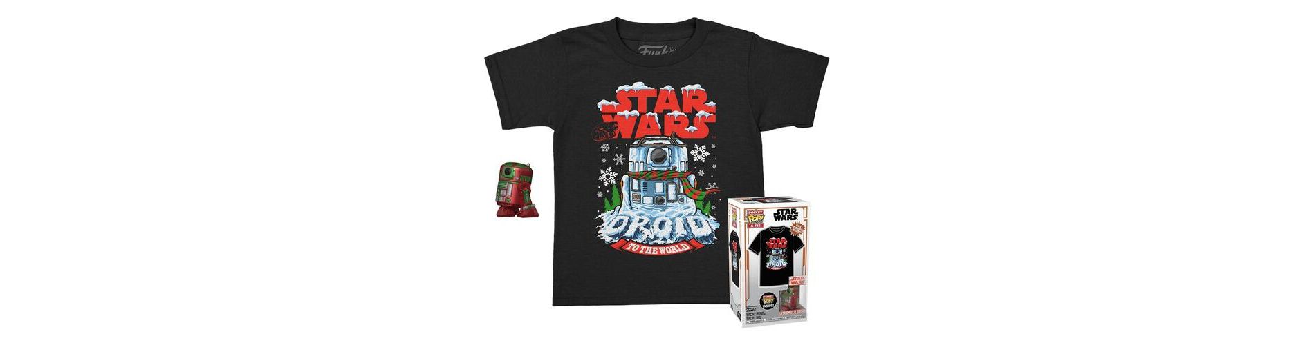 Funko - FUNKO POCKET POP! & TEE: Star Wars - Holiday R2D2 (MT) - XL