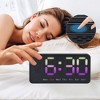 REGALWOVEN Plastic Digital Dimmable Big Numbers Display Table Clock 8.3 x 4.3 x 1.2 Inches - 3 of 4