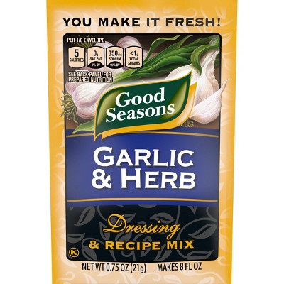 Good Seasons Garlic & Herb Salad Dressing & Recipe Mix 0.75oz