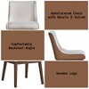 GDFStudio Linda Boucle and Velvet Upholstered Wood Dining Chair (Set of 2) - 4 of 4
