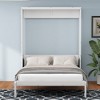 Full Size Murphy Bed with 1 Side Cabinet Storage Shelf and Desk Combo - 2 of 4