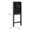 SEVOBAL Bathroom Storage Cabinets Modern Over The Toilet Space Saver Organization Wood Storage Cabinet for Bathroom, Brown , 23.22"*7.5"*68.11" - 2 of 4