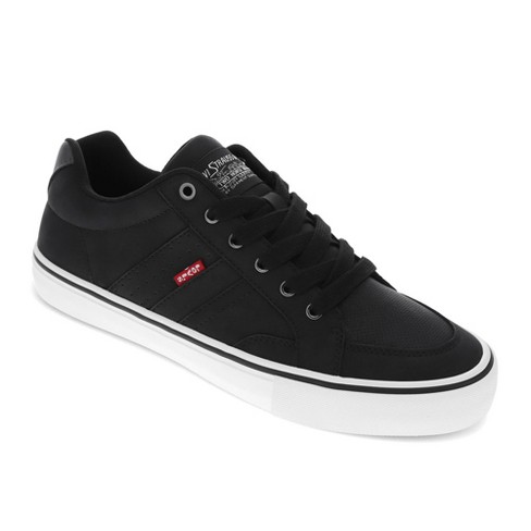 Levi s Mens Avery Synthetic Leather Casual Lace Up Sneaker Shoe Black charcoal Size 13 Target