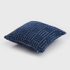 Staggered Striped Chenille Woven Jacquard Square Throw Pillow - freshmint - 2 of 4