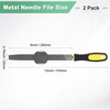 Unique Bargains Flat Metal File High Carbon Steel PVC Grip Handle Hand Files W PVC Grip - 3 of 4