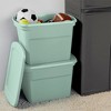 Sterilite 8 Pack 18 Gallon Storage Tote, Stackable Plastic Storage Container with Lid for Home, Basement, & Garage Organization, Mindful Mint - image 4 of 4