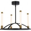 Artcraft Lighting Infiniti 4 - Light Chandelier in  Matte Black/Brass - 2 of 4