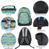 Reinforced and Water Resistant Padded Laptop School Backpack and Insulated Soft Cooler Lunch Bag Set, Emoji - 2 of 3
