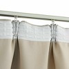 Aghana Digitals 2-Pack Beige Polyester Blackout Curtains 55.1x88.6" with Metal Hooks for - 3 of 4