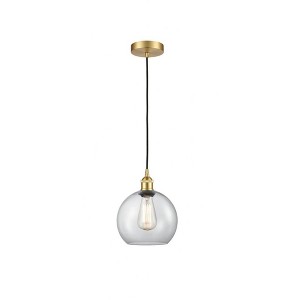 Athens - 1 Light Cord Hung Mini Pendant In Industrial Style-10.75 Inches Tall and 8 Inches Wide - 1 of 1