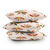 Lane and Lucia Patchwork Daisies Square Throw Pillow Ivory/Orange - Deny Designs - 4 of 4