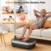 SEVOBAL Full Body Vibration Platform with Resistance Bands Crazy Fitness Massage Shaking Machine Lymphatic Drainage Weight Loss , Gray, - 4 of 4