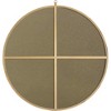 Elegant Lighting Metal frame Round Mirror with decorative hook 36 inch Brass finish - 4 of 4
