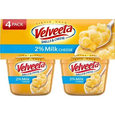 Velveeta 2% Milk Shells & Cheese Cups 8.76oz/4ct