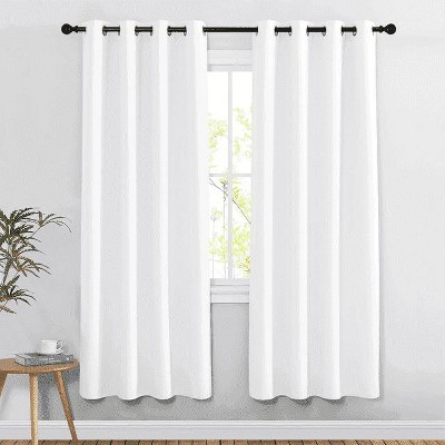 NICETOWN Grommet Top Blackout Curtains, Thermal Insulated Noise Reducing Window Drapes (Set of 2)