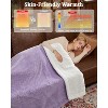 Heated Blanket Electric Throw,Waffle Heating Throws with ETL Certified,Soft Flannel Heat Blankets - 4 of 4