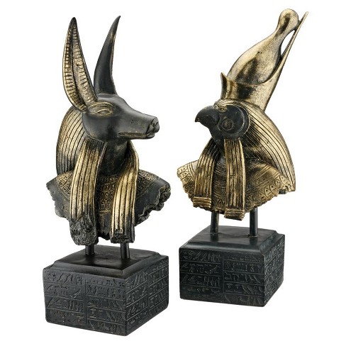 Design Toscano Bastet Cat Goddess of Ancient Egypt Sculptural Bookends 