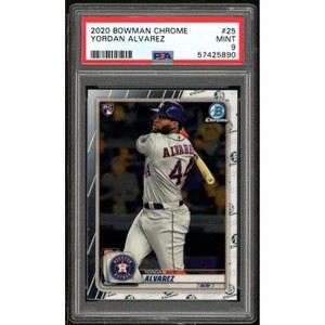 Yordan Alvarez Rookie Card 2020 Bowman Chrome #25 PSA 9 - 1 of 2