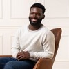 Hope & Henry Men's Organic Crew Neck Intarsia Sweater - 3 of 4