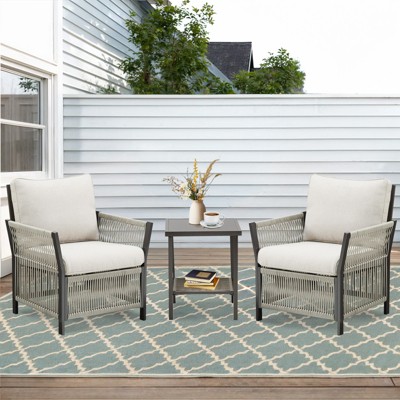 Buenhomino Patio Furniture Wicker Outdoor Conversation Set