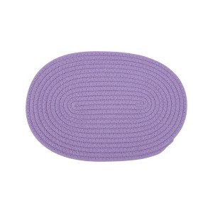 Unique Bargains Trivet Oval Rope Coaster Cotton Non-Woven Fabric 12.6"x8.66"x0.31" - 1 of 3