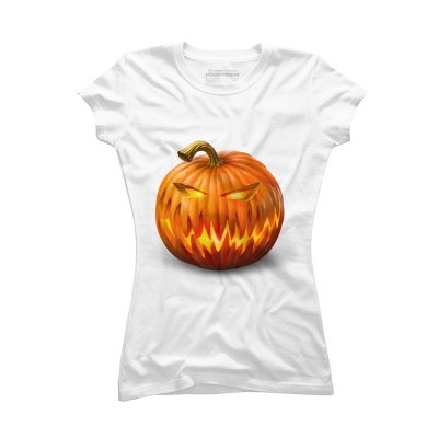 Junior's Design By Humans Jack O'Lantern By Ldarro T-Shirt