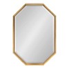 38" x 26" Calter Elongated Octagon Wall Mirror Gold - Kate and Laurel - image 2 of 4