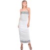 LA LEELA Women's Sarong Bikini Skirt Cover up Swimwear Bathing suit Summer Wraps Swimsuit Beach Wrap Coverups for Women One Size White Solid - 2 of 3