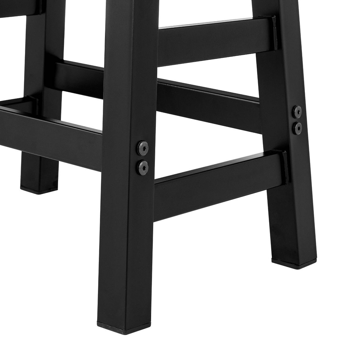 Alaterre Furniture 20" Counter Height Barstool Hardwood Brown : Solid Square Backless, Fixed Seat - thumbnail 8