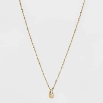 Teardrop Pendant Necklace - A New Day™ Gold
